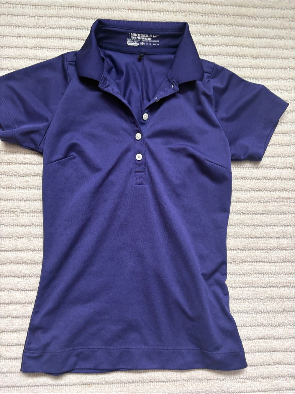 Nike Women's Purple Short-Sleeve Golf Polo